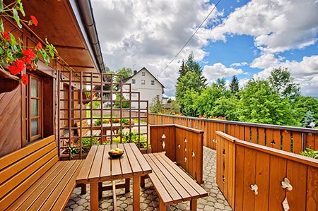 Terrasse mit herrlichem Ausblick